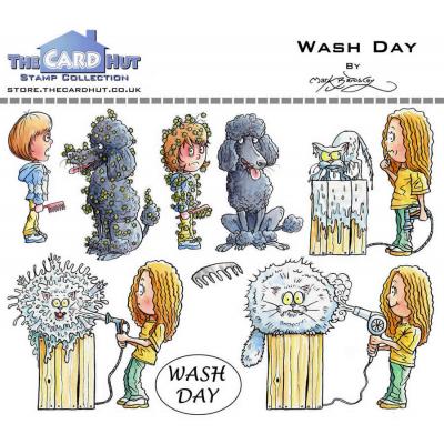 The Card Hut Clear Stamps - Wash Day